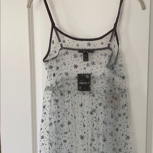 NWT forever 21 sheer maxi dress